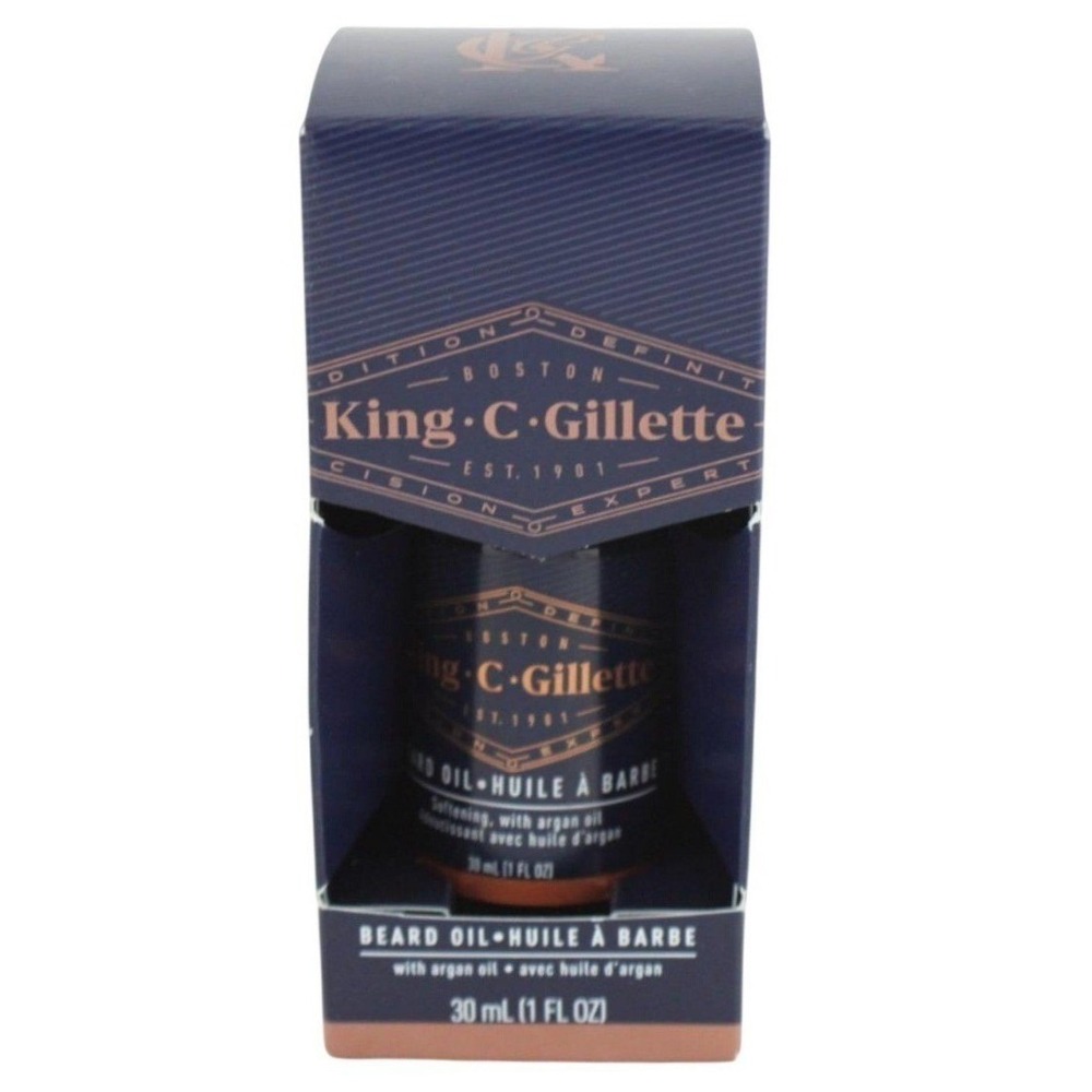 King C. Gillette Beard Oil with Argan Oil 30mL 1 fl oz New
